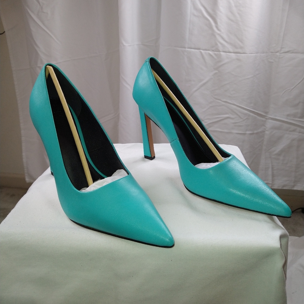 ASOS DESIGN 'PHOEBE LEATHER' HEELS, Size 10. NWB